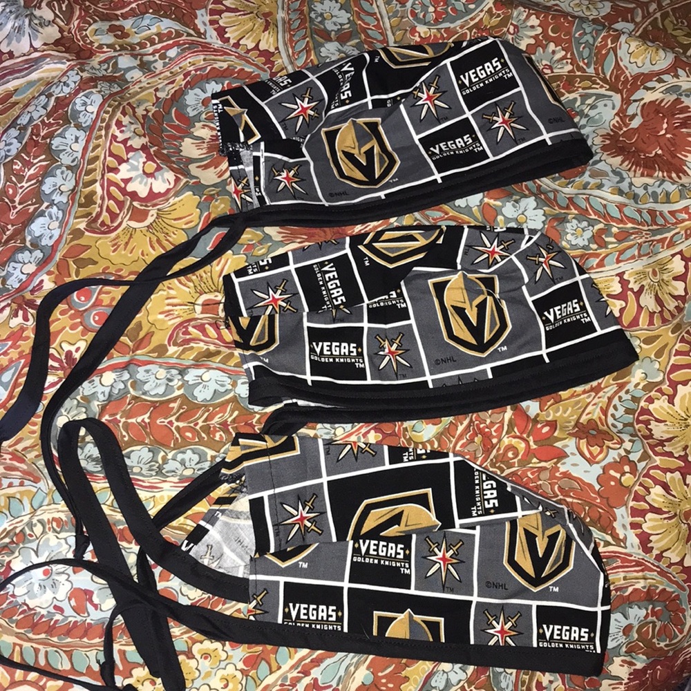 Vegas golden knights scrub caps new